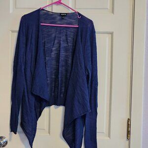 Dark blue open cardigan